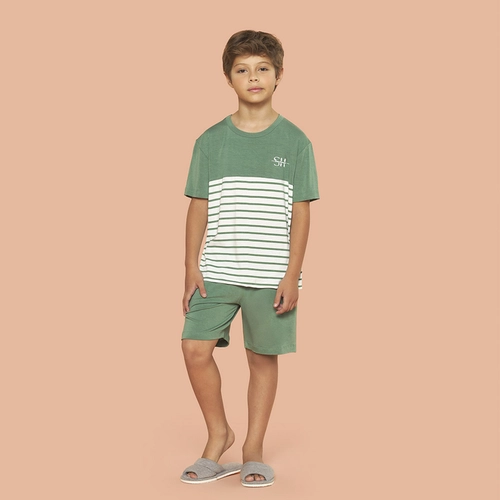 PIJAMA LISTRA JUVENIL MASCULINO 130498J